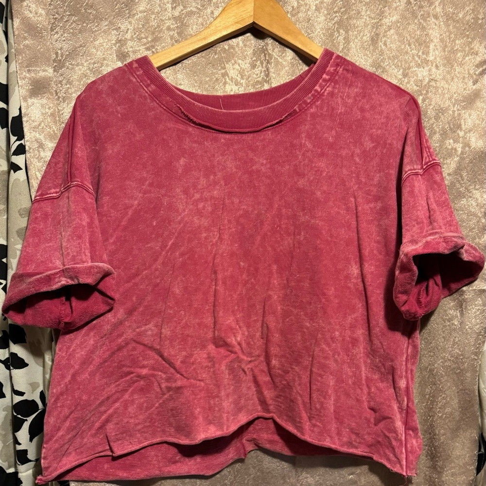 Pink crop top